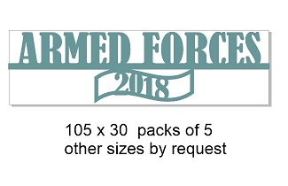 Armed forces 2018 105 x 30 pack of 5